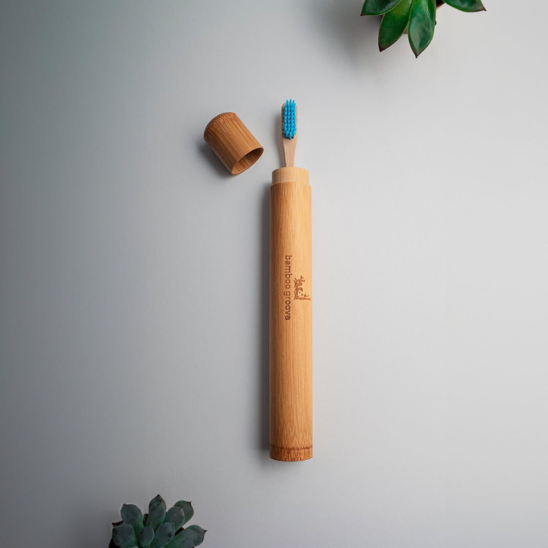 Reisebox für Zahnbürste aus 100% Bambus